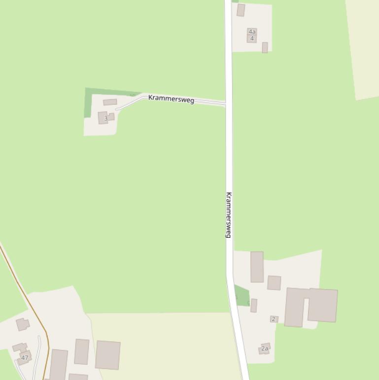 Kaart van de Krammersweg.