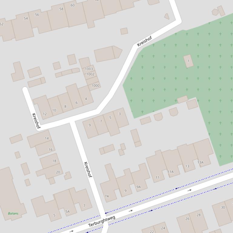 Kaart van de Kreishof.