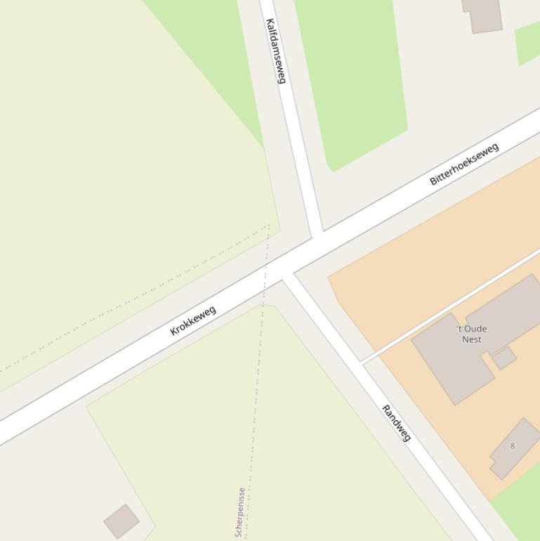 Kaart van de Krokkeweg.