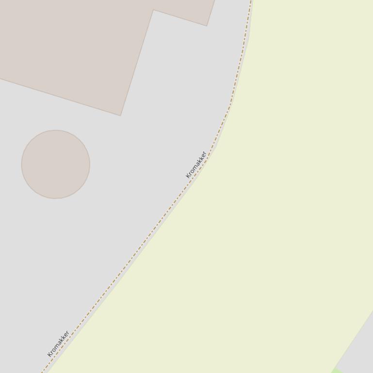 Kaart van  Kromakker.