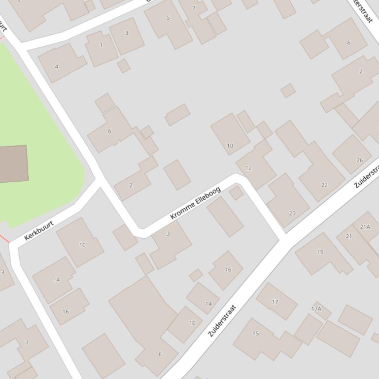 Kaart van  Kromme Elleboog.