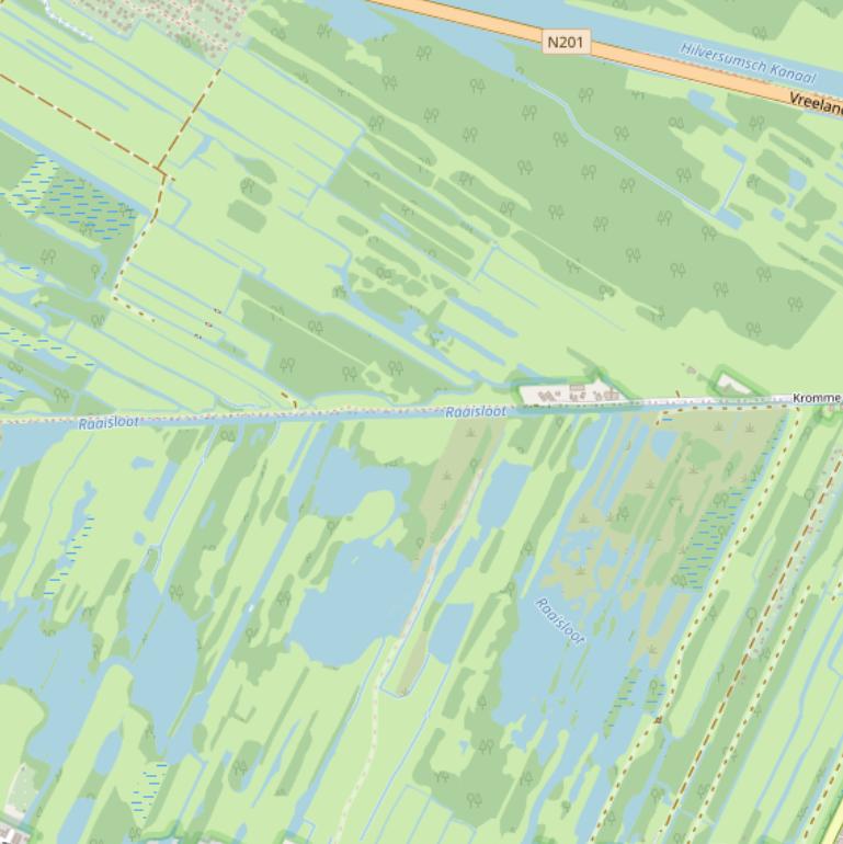 Kaart van  Kromme Rade.