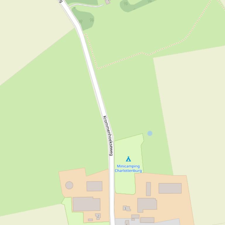 Kaart van de Krommenhoekseweg.