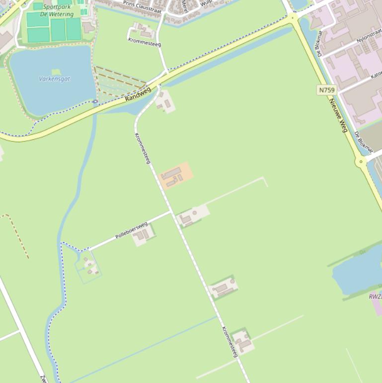 Kaart van de Krommesteeg.