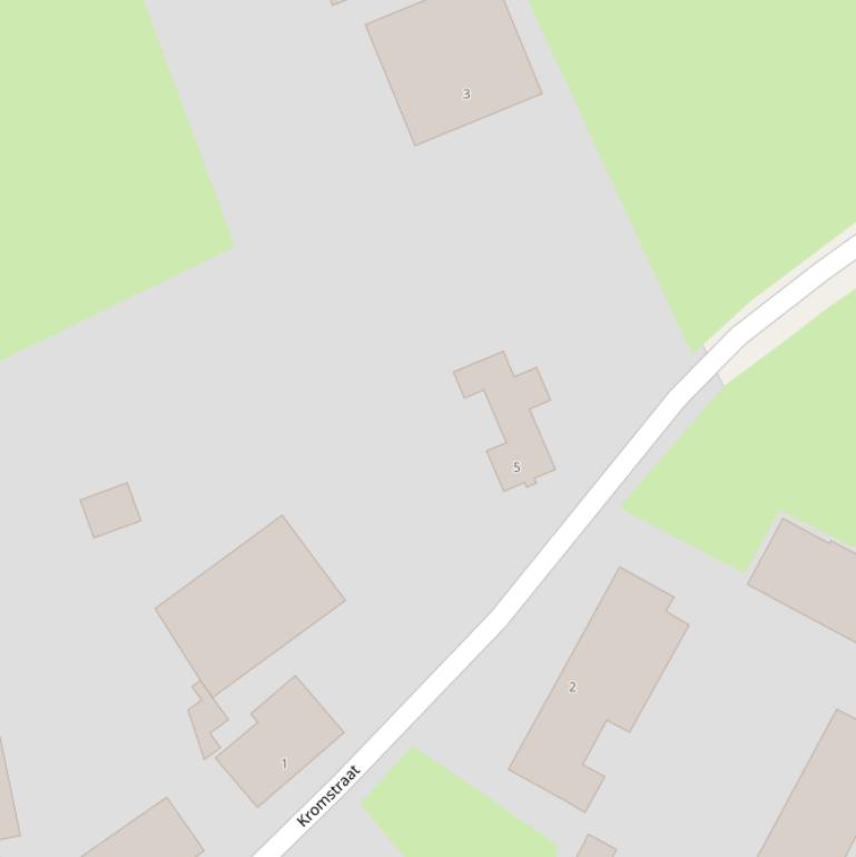 Kaart van de Kromstraat.