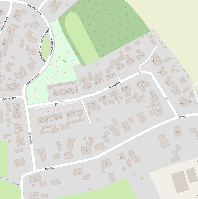 Kaart van  Kromveen.