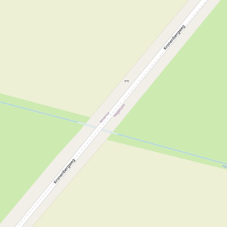 Kaart van de Kronenbergweg.