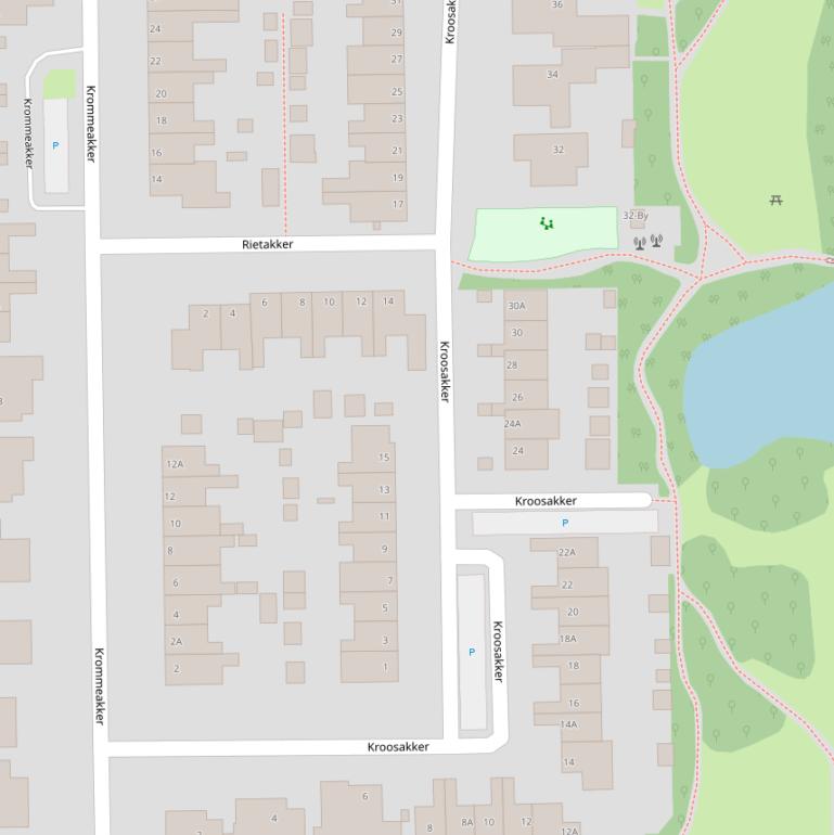 Kaart van  Kroosakker.