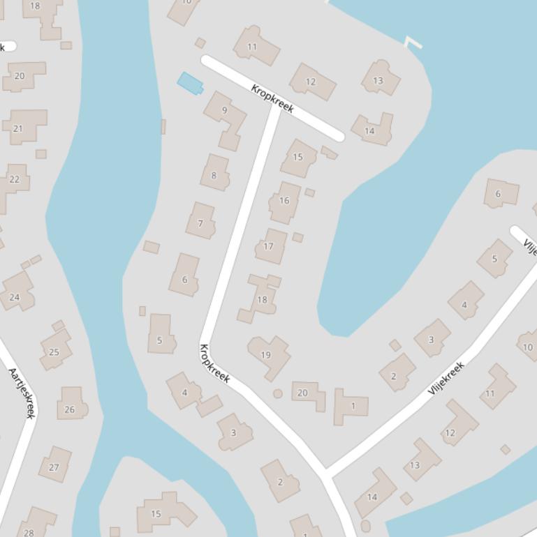 Kaart van  Kropkreek.