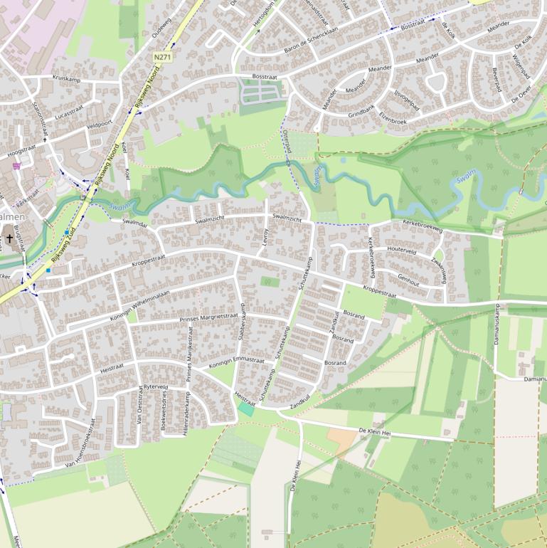 Kaart van de Kroppestraat.