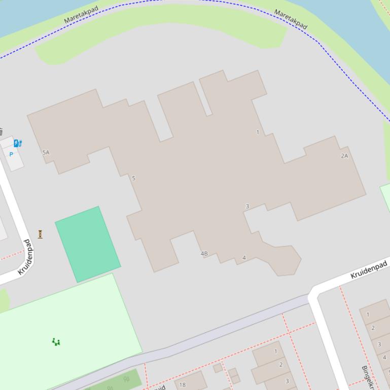 Kaart van het Kruidenpad.