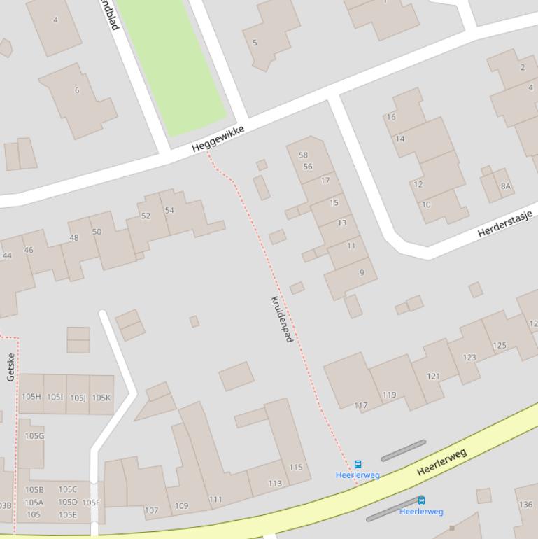 Kaart van het Kruidenpad.