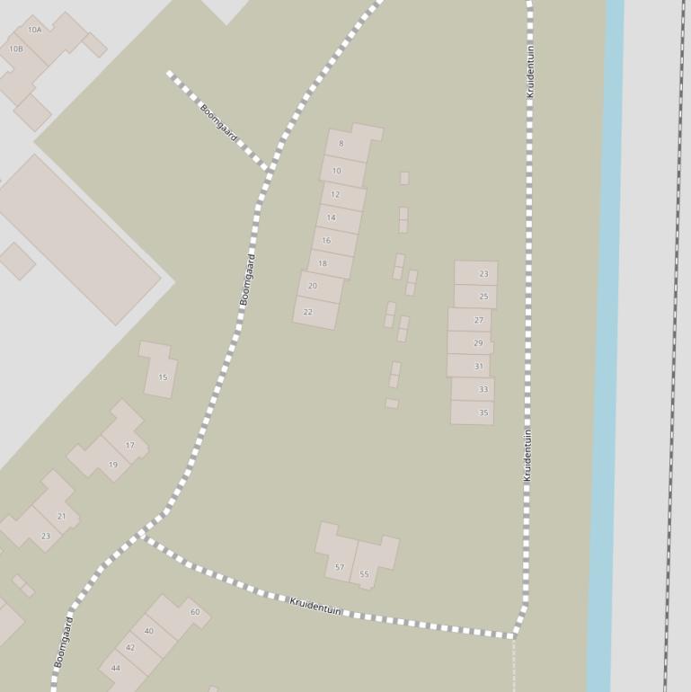 Kaart van  Kruidentuin.