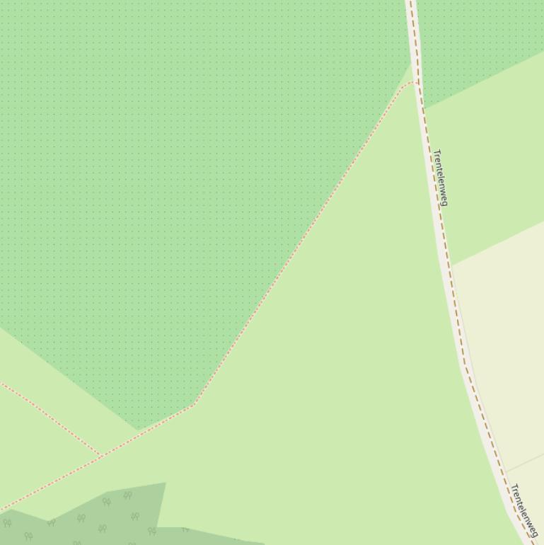 Kaart van het Kruisbergvoetpad.