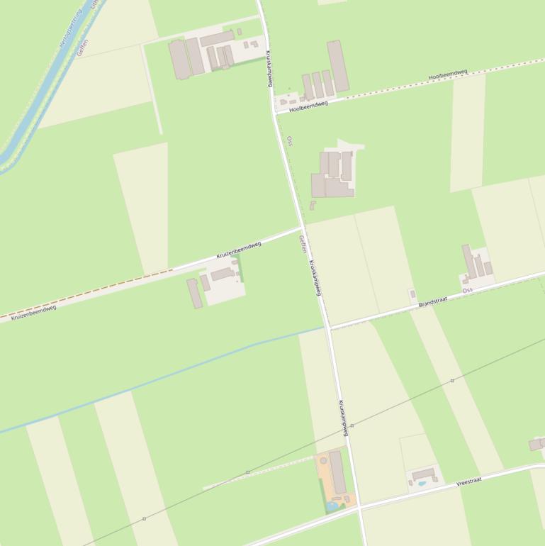 Kaart van de Kruiskampweg.