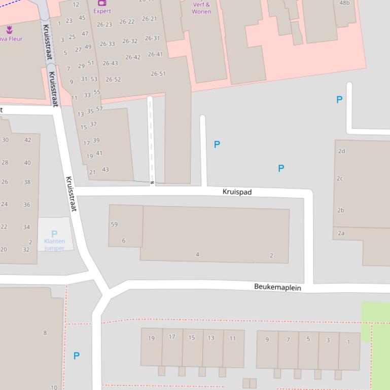 Kaart van het Kruispad.