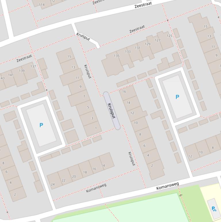 Kaart van  Kruisput.