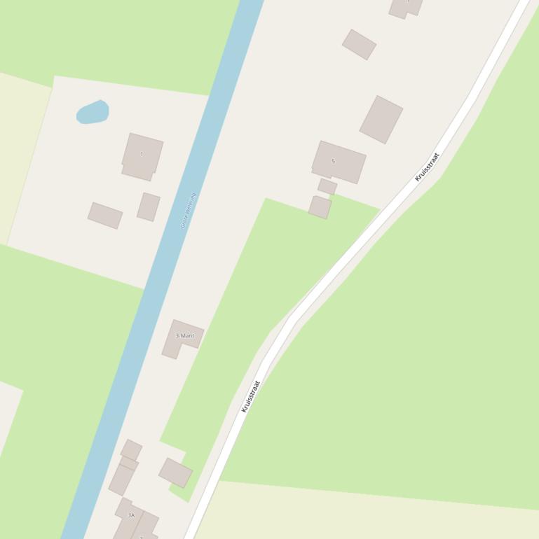 Kaart van de Kruisstraat.