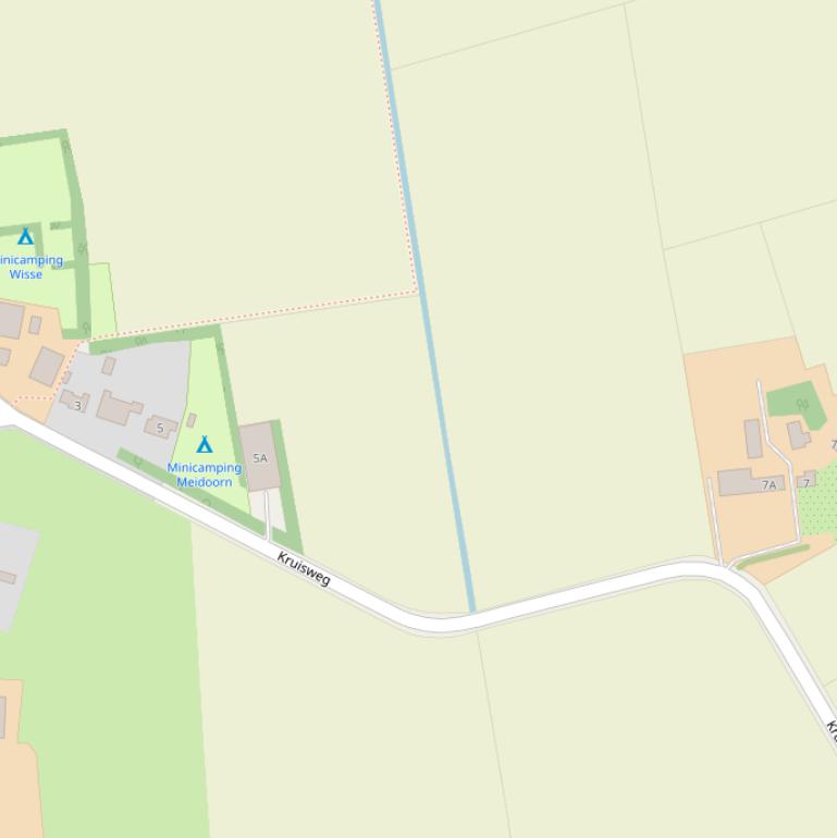 Kaart van de Kruisweg.