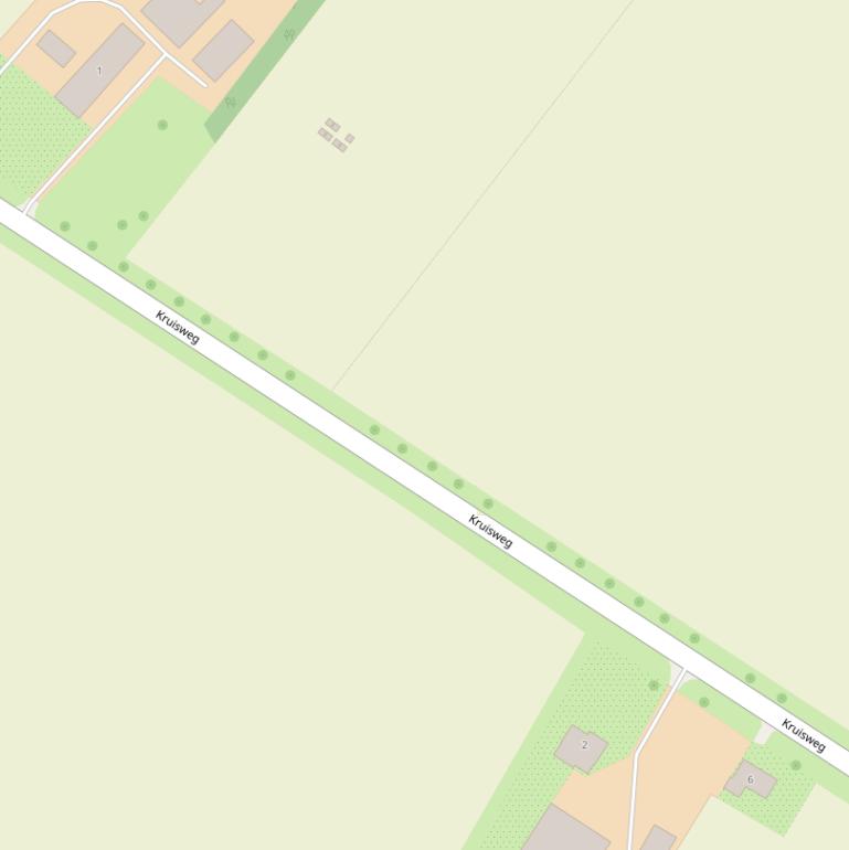 Kaart van de Kruisweg.