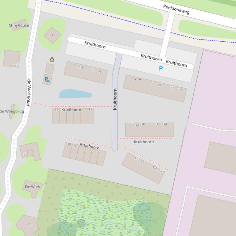 Kaart van  Kruithoorn.