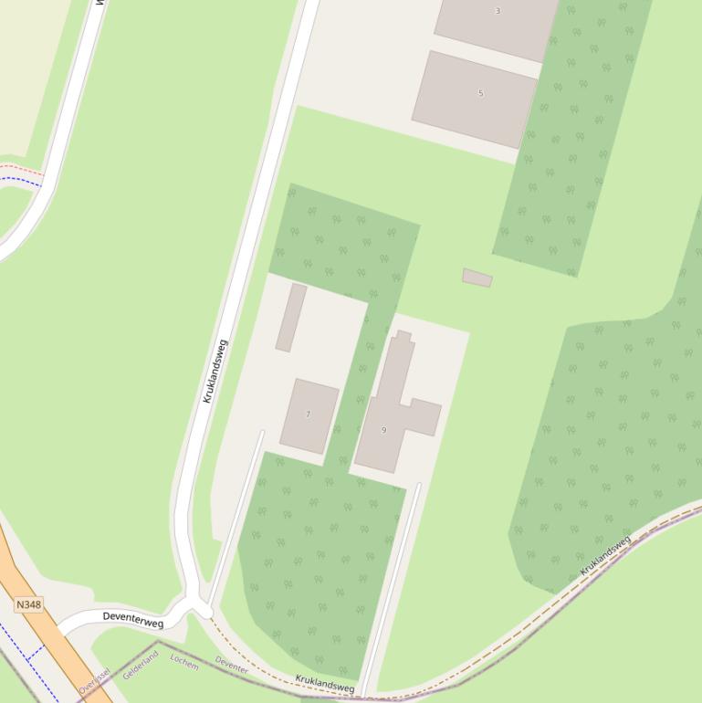 Kaart van de Kruklandsweg.