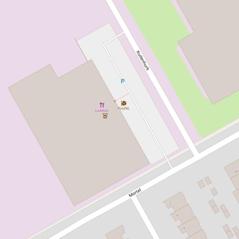 Kaart van  Kuilenhurk.