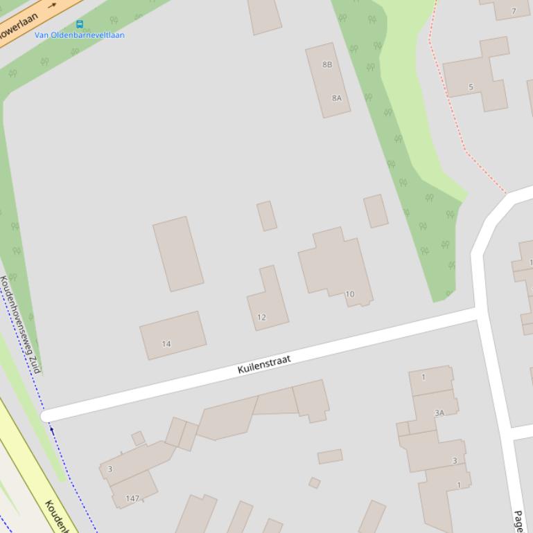 Kaart van de Kuilenstraat.