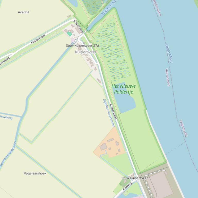 Kaart van  Kuipersveer.