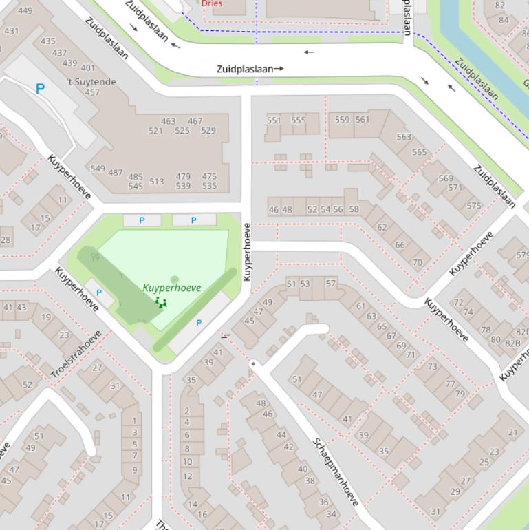 Kaart van  Kuyperhoeve.