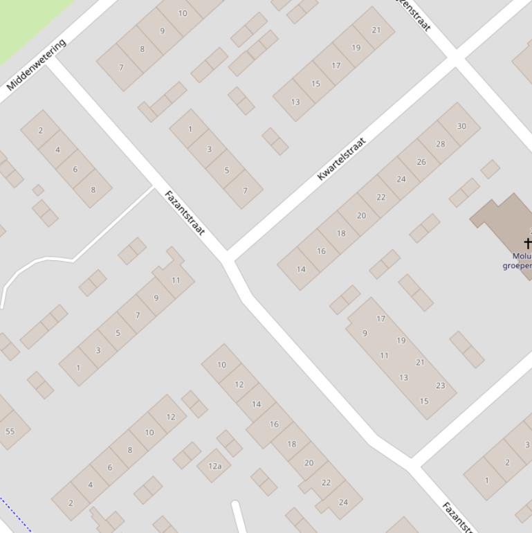 Kaart van de Kwartelstraat.