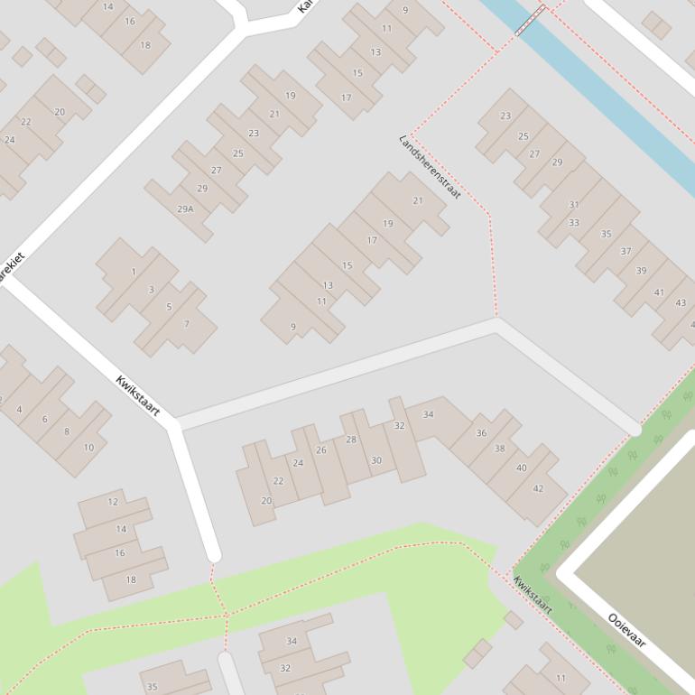 Kaart van  Kwikstaart.