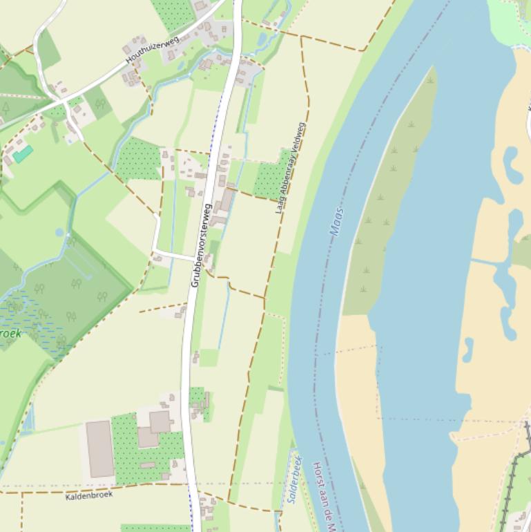 Kaart van de Laag Abbenraay Veldweg.