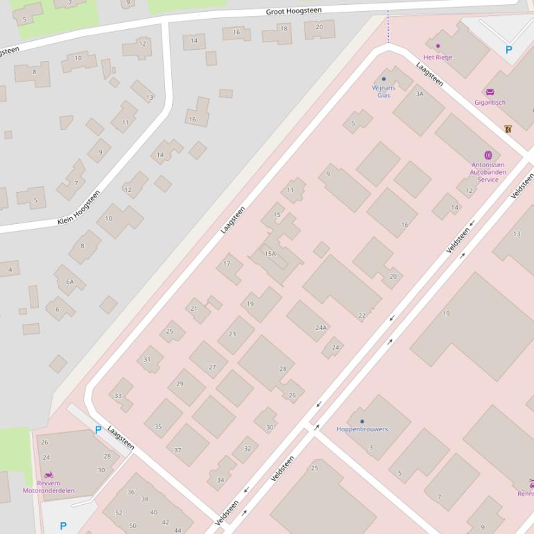 Kaart van  Laagsteen.