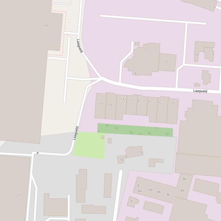 Kaart van het Laagveld.