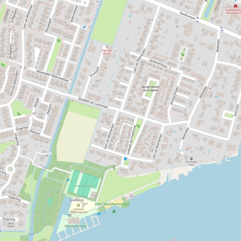 Kaart van  Laan van Moerkerken.