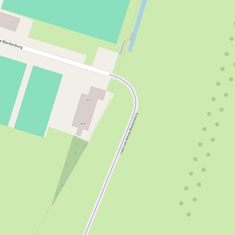 Kaart van  Laan van Nieuw Blankenburg.