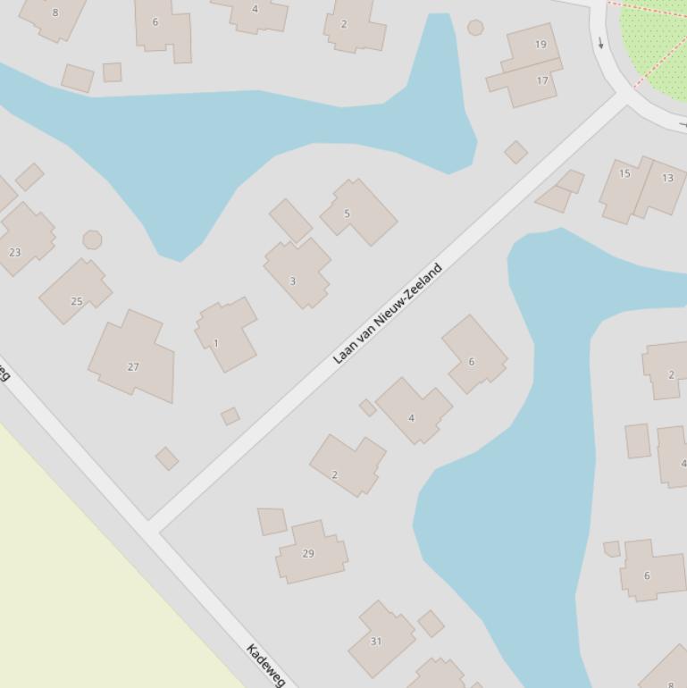 Kaart van  Laan van Nieuw-Zeeland.