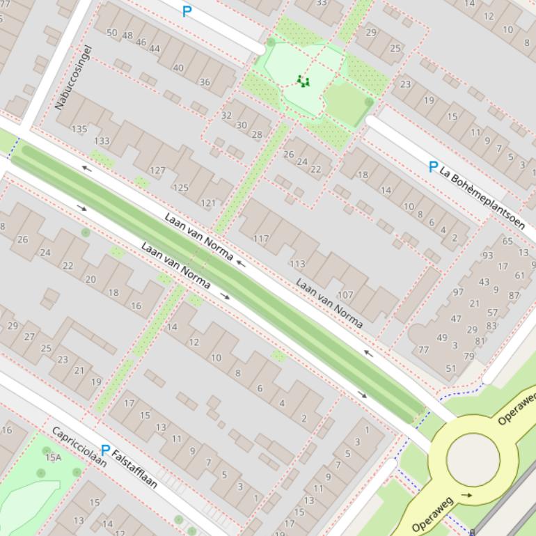 Kaart van  Laan van Norma.