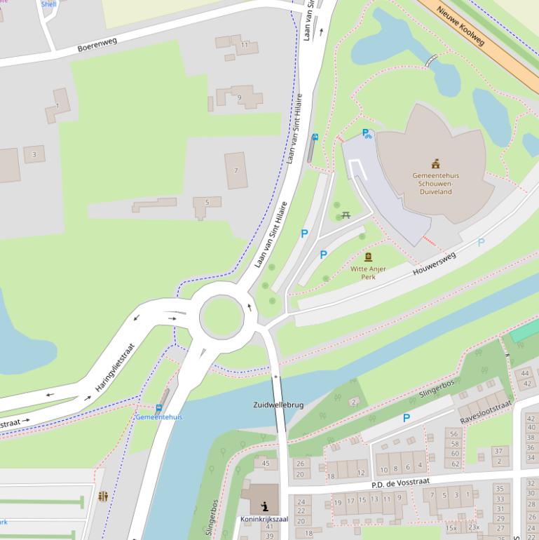 Kaart van  Laan van St. Hilaire.