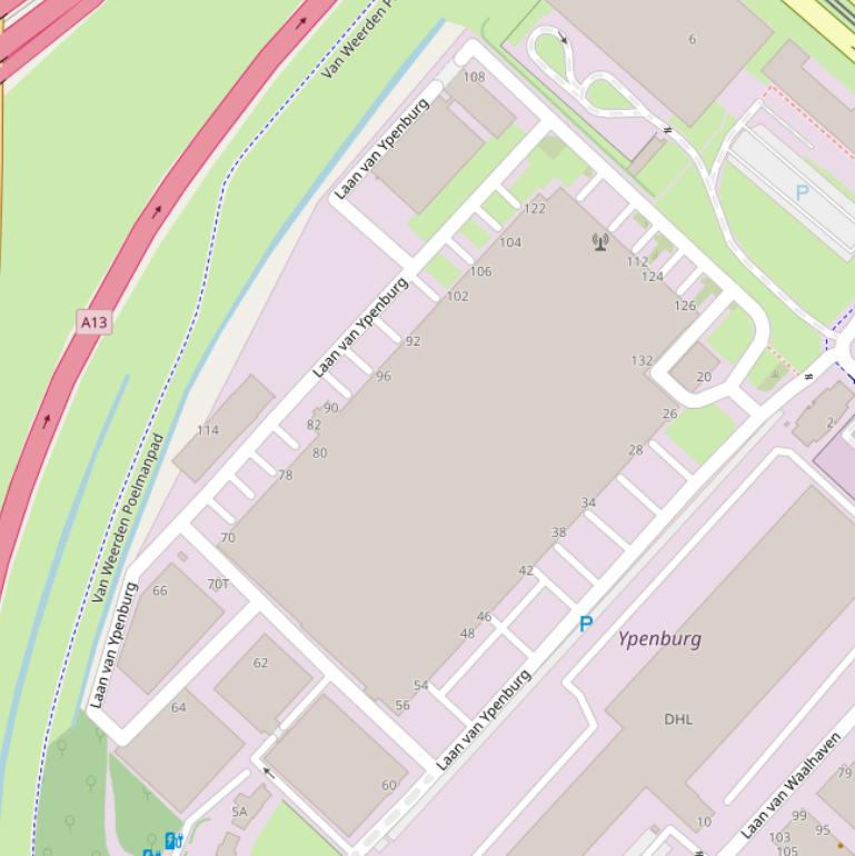 Kaart van  Laan van Ypenburg.