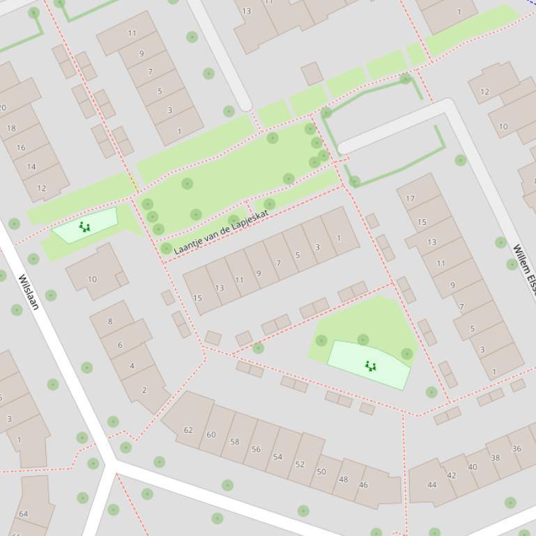 Kaart van  Laantje van de Lapjeskat.