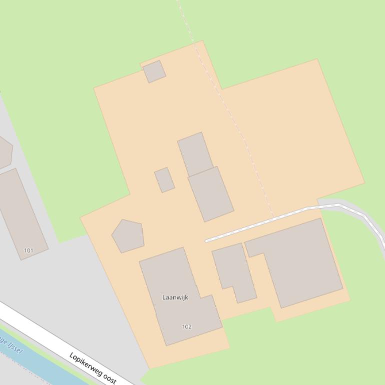 Kaart van  Laanwijk.