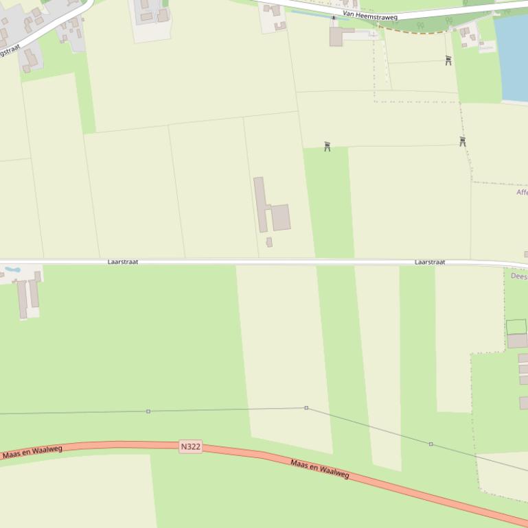 Kaart van de Laarstraat.