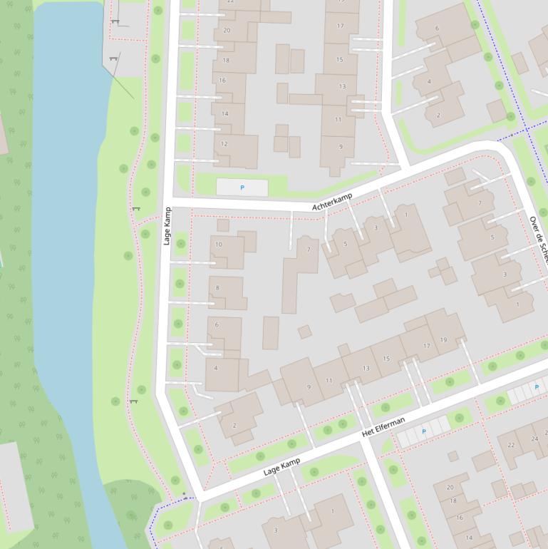 Kaart van  Lage Kamp.