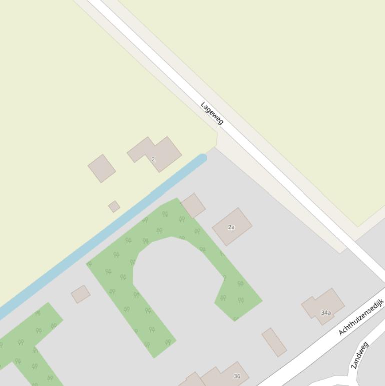 Kaart van de Lageweg.