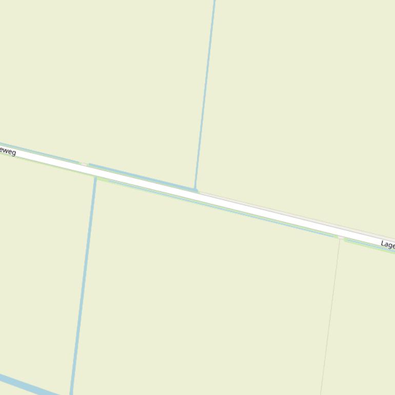 Kaart van de Lageweg.