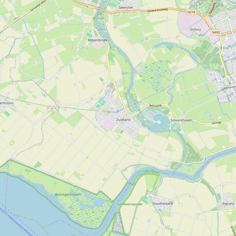 Kaart van de Lageweg.