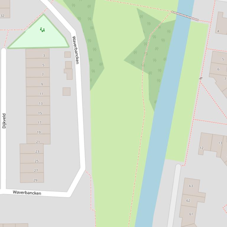 Kaart van het Lageweideplantsoen.