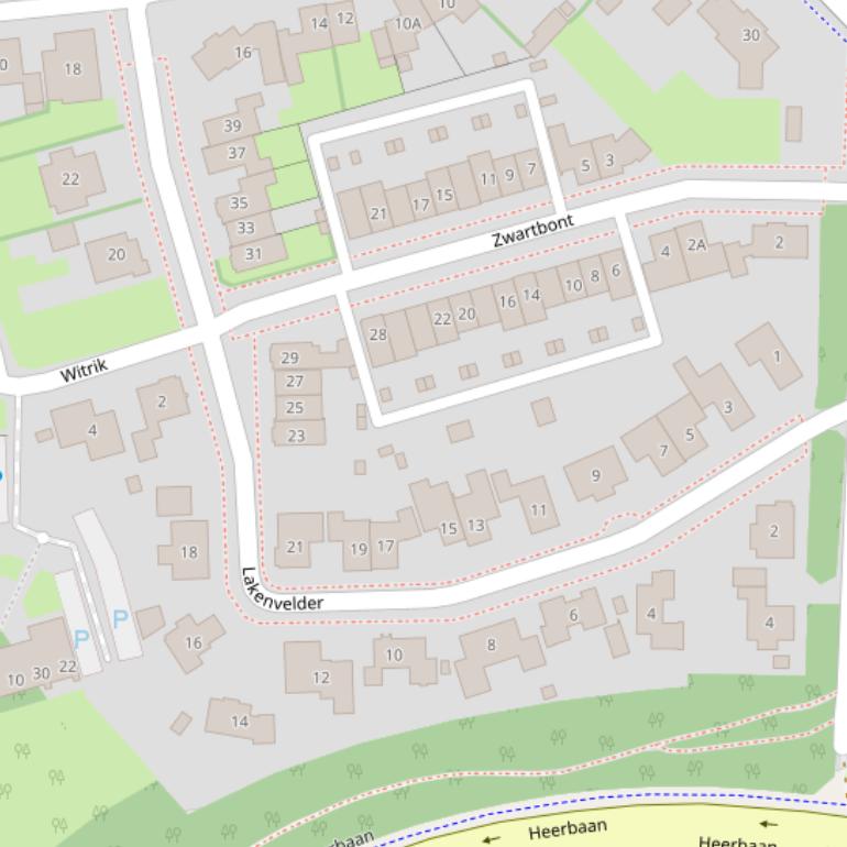 Kaart van  Lakenvelder.